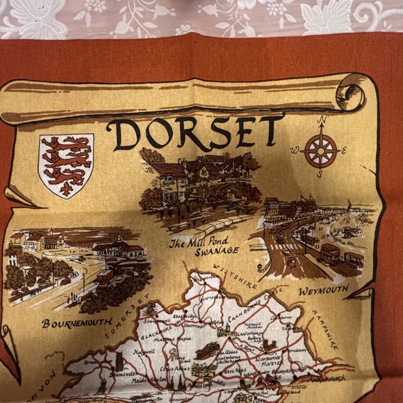 Dorset United Kingdom Souvenir Tea Towel - Picture 2 of 3
